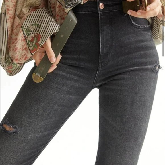 Pilcro and the Letterpress The Vintage Straight Jeans sz 27 High Rise - Picture 8 of 8